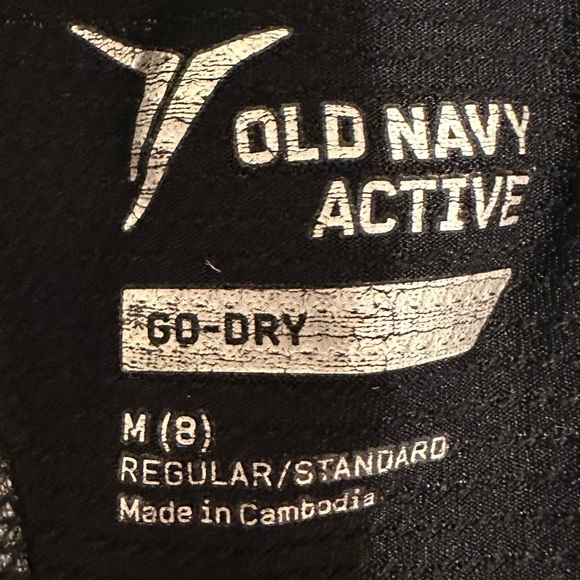 Old Navy Girls' Mesh-Trim Racerback Sports Bra - Size M(8), Gray & Black - Picture 2 of 4